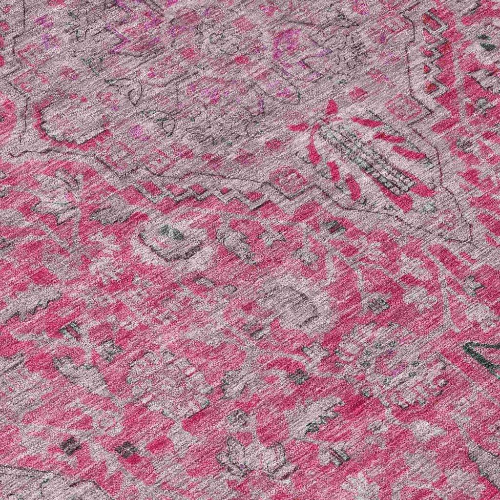 Vexira Pink Washable Indoor - Outdoor Rug - LOOMLAN - LOOMLAN Rugs - Outdoor Rugs
