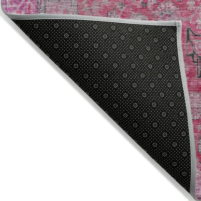 Vexira Pink Washable Indoor - Outdoor Rug - LOOMLAN - LOOMLAN Rugs - Outdoor Rugs