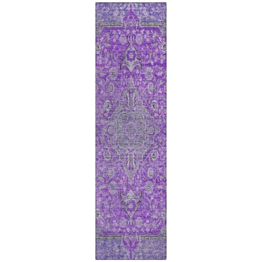 Vexira Purple Washable Indoor - Outdoor Rug - LOOMLAN - LOOMLAN Rugs - Outdoor Rugs
