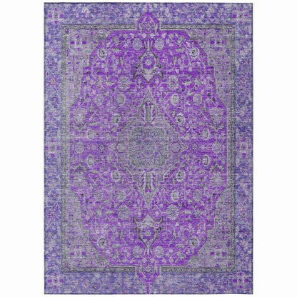Vexira Purple Washable Indoor - Outdoor Rug - LOOMLAN - LOOMLAN Rugs - Outdoor Rugs