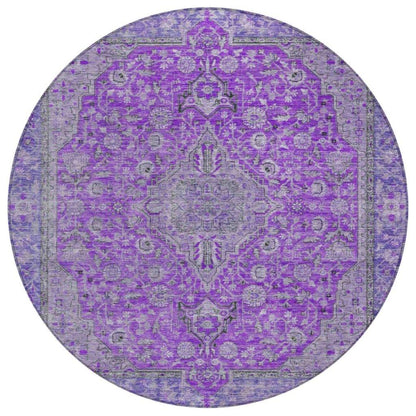 Vexira Purple Washable Indoor - Outdoor Rug - LOOMLAN - LOOMLAN Rugs - Outdoor Rugs