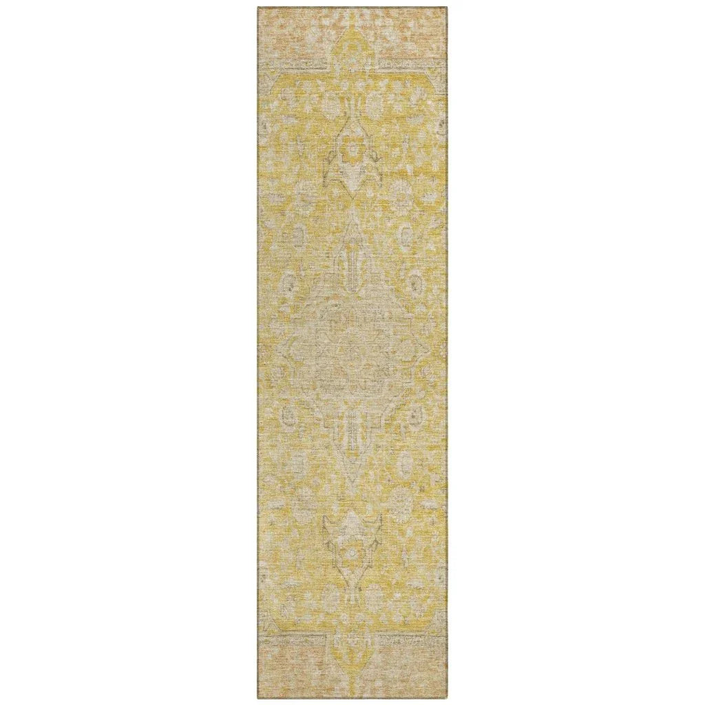 Vexira Wheat Washable Indoor - Outdoor Rug - LOOMLAN - LOOMLAN Rugs - Outdoor Rugs