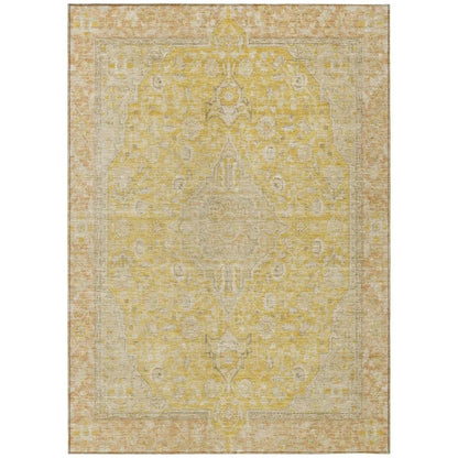 Vexira Wheat Washable Indoor - Outdoor Rug - LOOMLAN - LOOMLAN Rugs - Outdoor Rugs