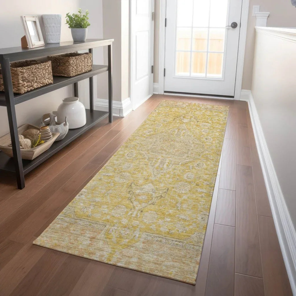Vexira Wheat Washable Indoor - Outdoor Rug - LOOMLAN - LOOMLAN Rugs - Outdoor Rugs