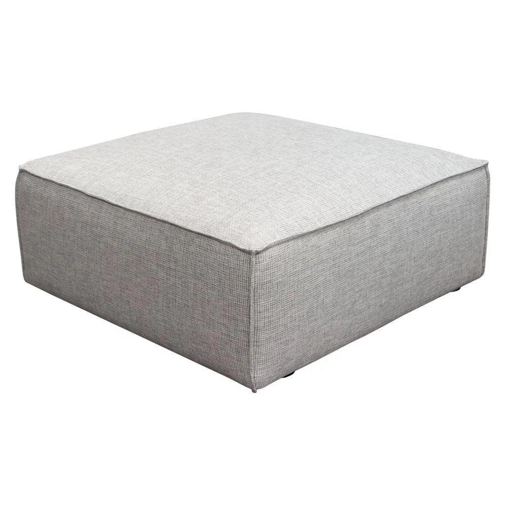 Vice Square Ottoman in Barley Fabric - LOOMLAN - Diamond Sofa - Ottomans