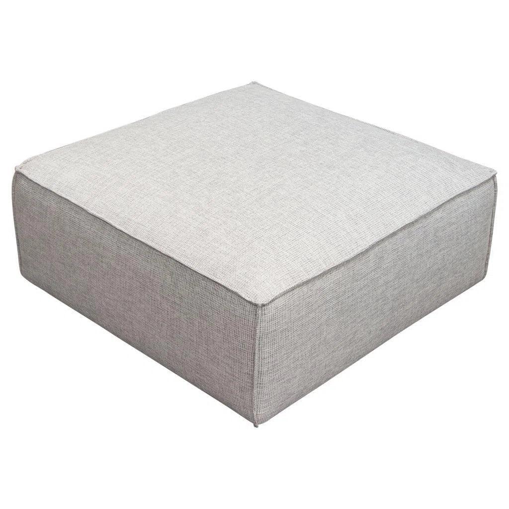 Vice Square Ottoman in Barley Fabric - LOOMLAN - Diamond Sofa - Ottomans