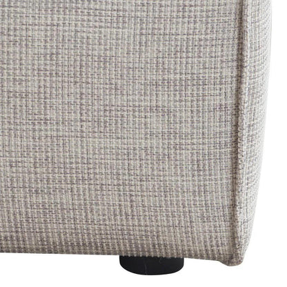 Vice Square Ottoman in Barley Fabric - LOOMLAN - Diamond Sofa - Ottomans