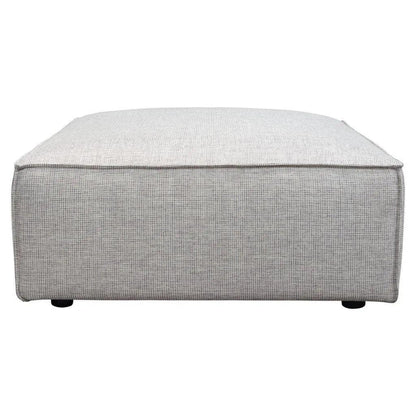 Vice Square Ottoman in Barley Fabric - LOOMLAN - Diamond Sofa - Ottomans