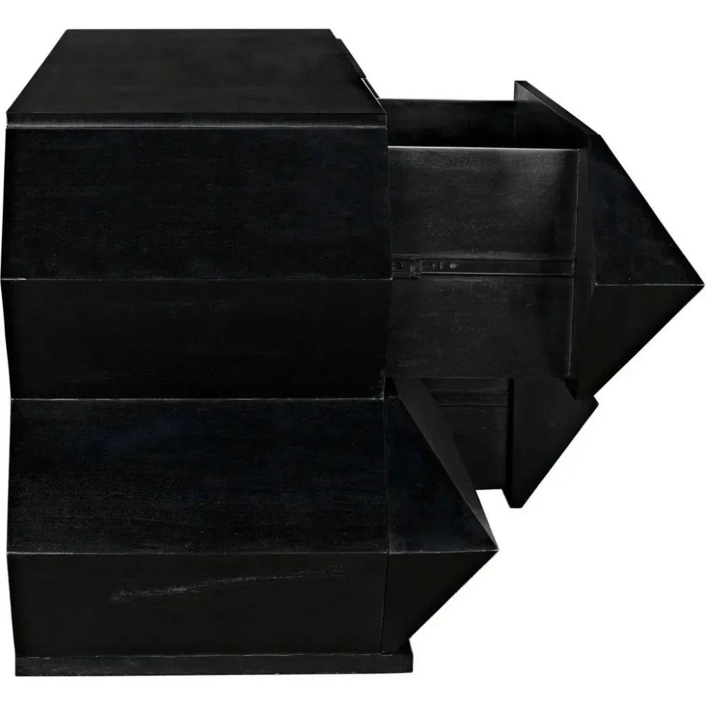 Vico Wood Black Dresser - LOOMLAN - Noir - Dressers