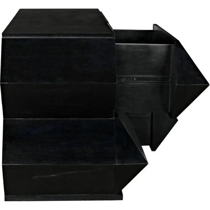 Vico Wood Black Dresser - LOOMLAN - Noir - Dressers