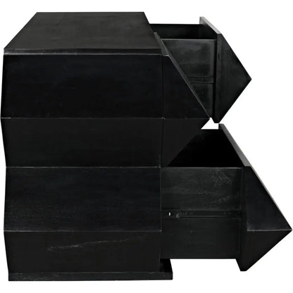 Vico Wood Black Dresser - LOOMLAN - Noir - Dressers