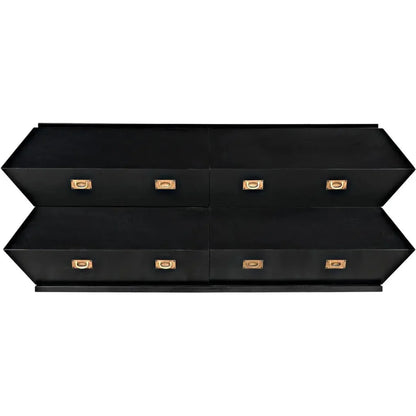 Vico Wood Black Dresser - LOOMLAN - Noir - Dressers