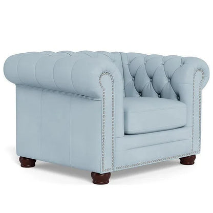 Victoria Leather Chesterfield Club Chair - LOOMLAN - Uptown Sebastian - Club Chairs