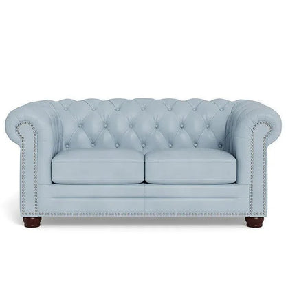 Victoria Leather Chesterfield Loveseat - LOOMLAN - Uptown Sebastian - Sofas & Loveseats