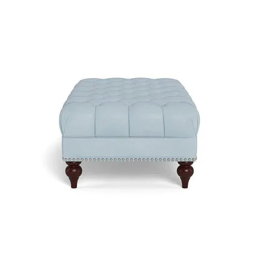 Victoria Leather Ottoman - LOOMLAN - Uptown Sebastian - Ottomans