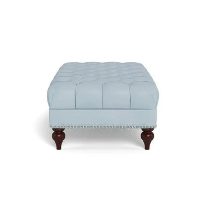Victoria Leather Ottoman - LOOMLAN - Uptown Sebastian - Ottomans