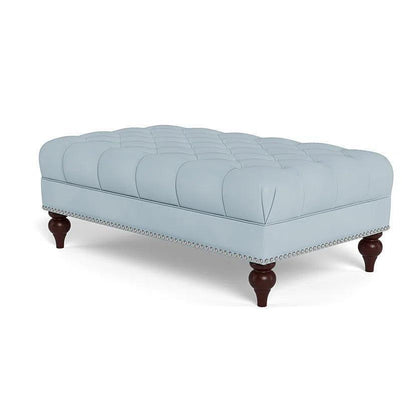 Victoria Leather Ottoman - LOOMLAN - Uptown Sebastian - Ottomans