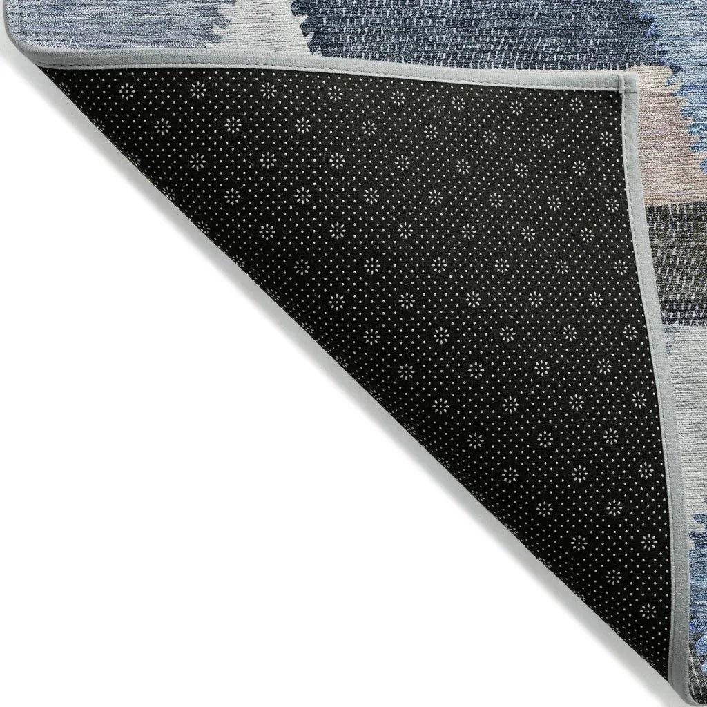 Viella Blue Washable Indoor - Outdoor Rug - LOOMLAN - LOOMLAN Rugs - Outdoor Rugs