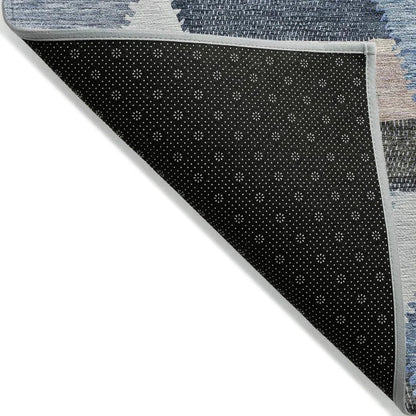 Viella Blue Washable Indoor - Outdoor Rug - LOOMLAN - LOOMLAN Rugs - Outdoor Rugs