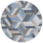 Viella Blue Washable Indoor - Outdoor Rug - LOOMLAN - LOOMLAN Rugs - Outdoor Rugs