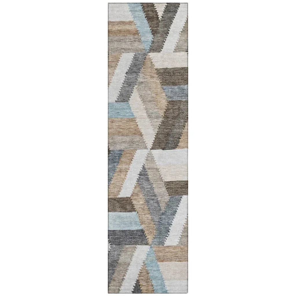 Viella Brown Washable Indoor - Outdoor Rug - LOOMLAN - LOOMLAN Rugs - Outdoor Rugs