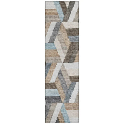 Viella Brown Washable Indoor - Outdoor Rug - LOOMLAN - LOOMLAN Rugs - Outdoor Rugs