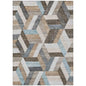 Viella Brown Washable Indoor - Outdoor Rug - LOOMLAN - LOOMLAN Rugs - Outdoor Rugs