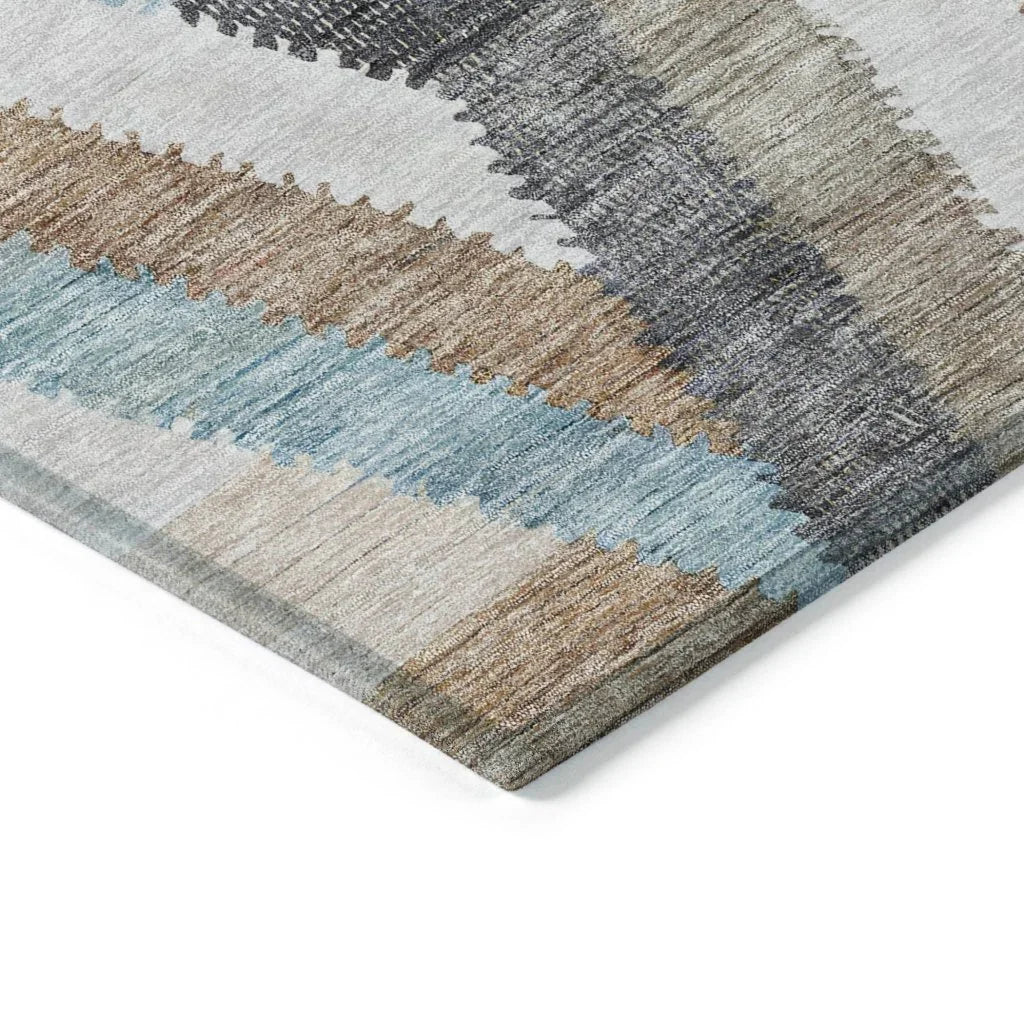 Viella Brown Washable Indoor - Outdoor Rug - LOOMLAN - LOOMLAN Rugs - Outdoor Rugs