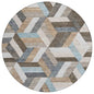 Viella Brown Washable Indoor - Outdoor Rug - LOOMLAN - LOOMLAN Rugs - Outdoor Rugs