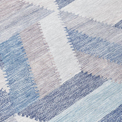Viella Denim Washable Indoor - Outdoor Rug - LOOMLAN - LOOMLAN Rugs - Outdoor Rugs
