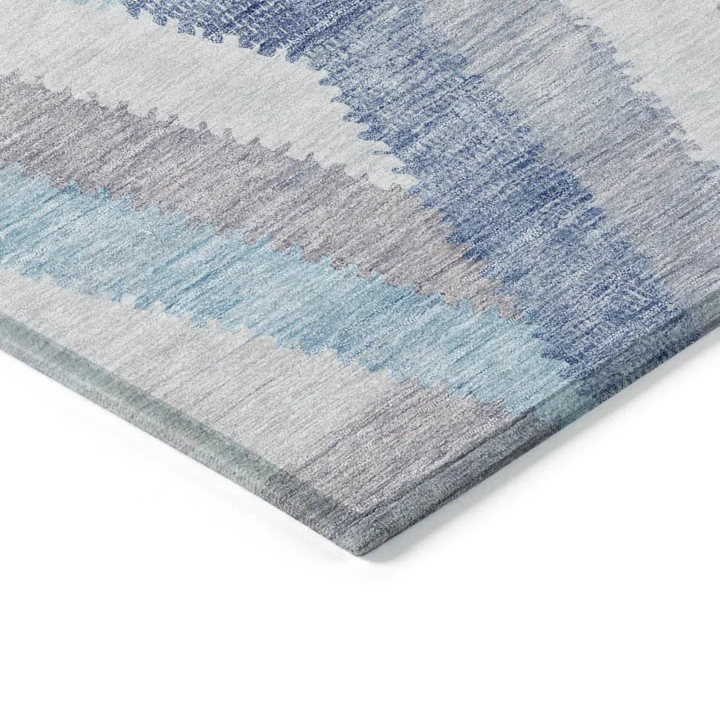 Viella Denim Washable Indoor - Outdoor Rug - LOOMLAN - LOOMLAN Rugs - Outdoor Rugs