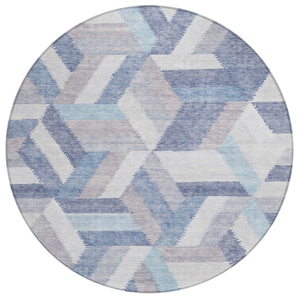 Viella Denim Washable Indoor - Outdoor Rug - LOOMLAN - LOOMLAN Rugs - Outdoor Rugs