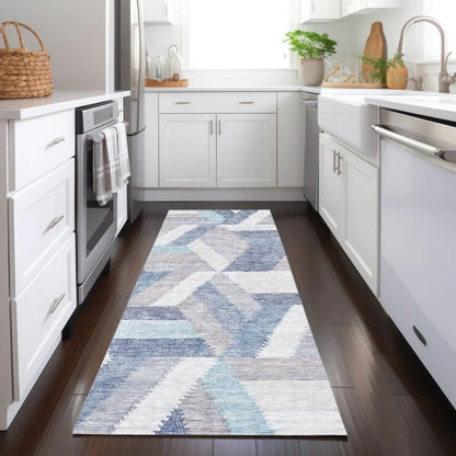 Viella Denim Washable Indoor - Outdoor Rug - LOOMLAN - LOOMLAN Rugs - Outdoor Rugs