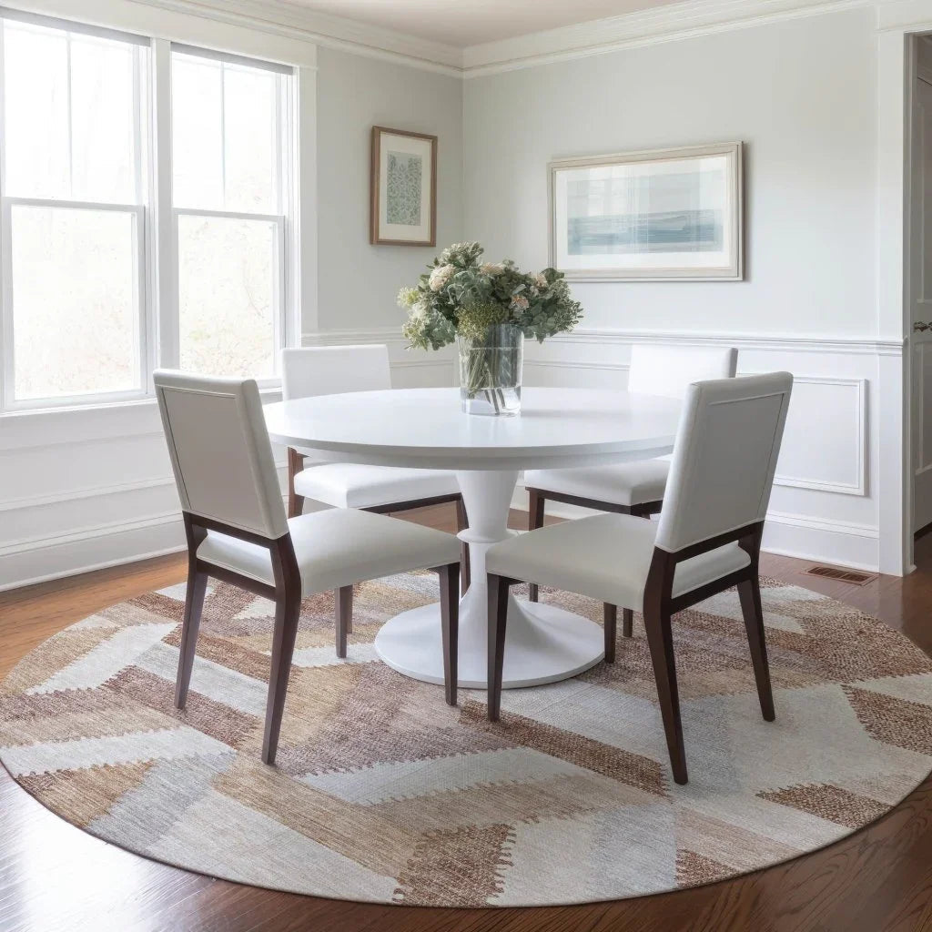 Viella Orange Washable Indoor - Outdoor Rug - LOOMLAN - LOOMLAN Rugs - Outdoor Rugs