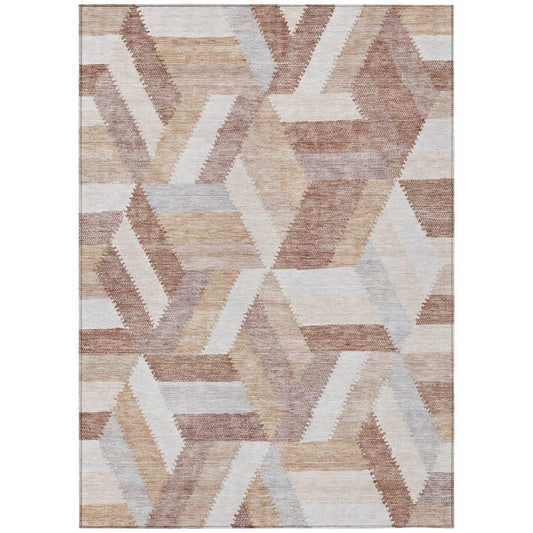 Viella Orange Washable Indoor - Outdoor Rug - LOOMLAN - LOOMLAN Rugs - Outdoor Rugs