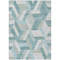 Viella Teal Washable Indoor - Outdoor Rug - LOOMLAN - LOOMLAN Rugs - Outdoor Rugs