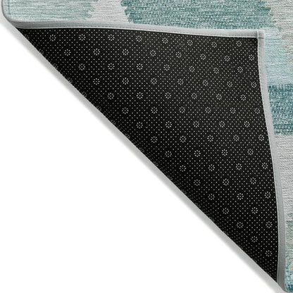Viella Teal Washable Indoor - Outdoor Rug - LOOMLAN - LOOMLAN Rugs - Outdoor Rugs