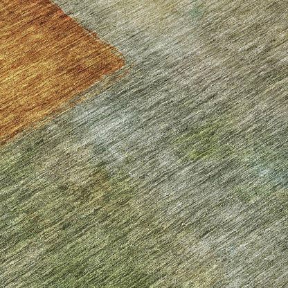 Vienna Green Washable Indoor-Outdoor Rug-Outdoor Rugs-LOOMLAN Rugs-LOOMLAN