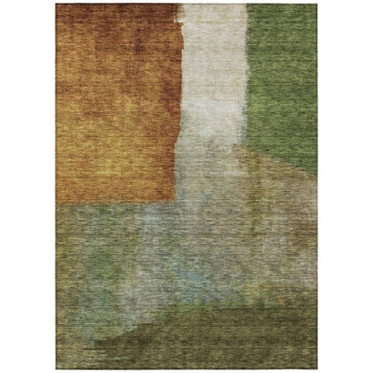 Vienna Green Washable Indoor-Outdoor Rug-Outdoor Rugs-LOOMLAN Rugs-2'6" x 3'10"-LOOMLAN