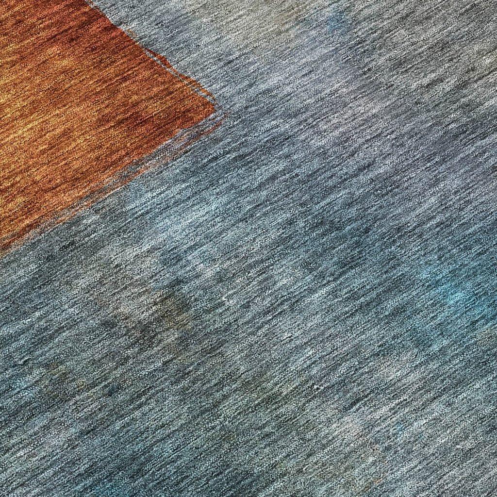 Vienna Orange Washable Indoor-Outdoor Rug-Outdoor Rugs-LOOMLAN Rugs-LOOMLAN