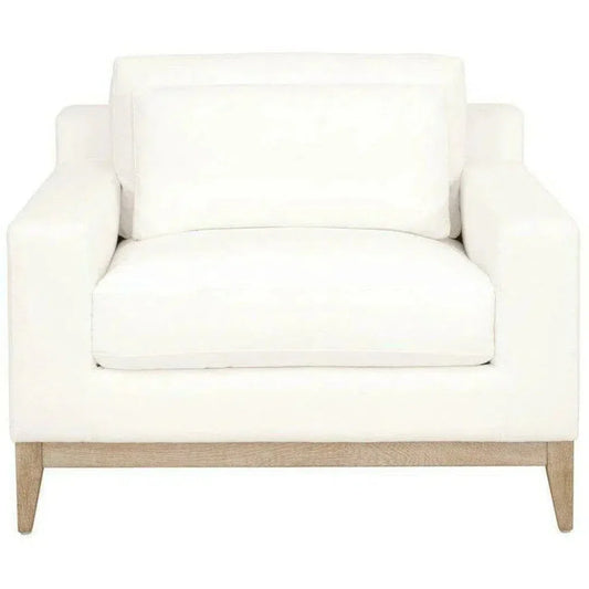 Vienna Track Arm Sofa Chair LiveSmart White - LOOMLAN - Essentials For Living - Club Chairs