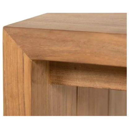 Viga Wooden Outdoor Rectangular Coffee Table-Outdoor Coffee Tables-SUNPAN-LOOMLAN