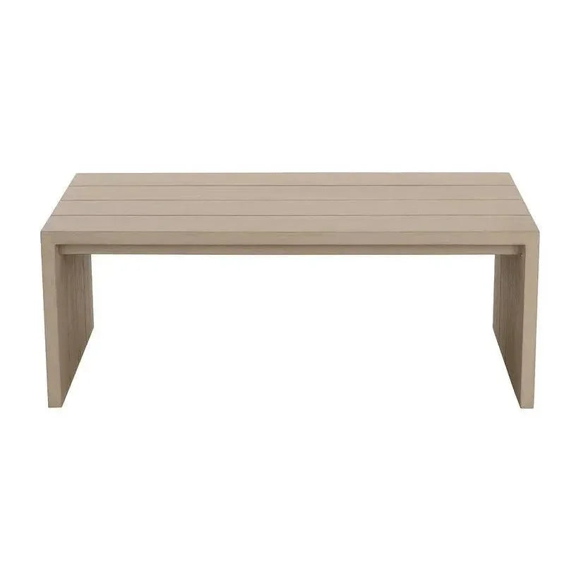 Viga Wooden Outdoor Rectangular Coffee Table-Outdoor Coffee Tables-SUNPAN-LOOMLAN