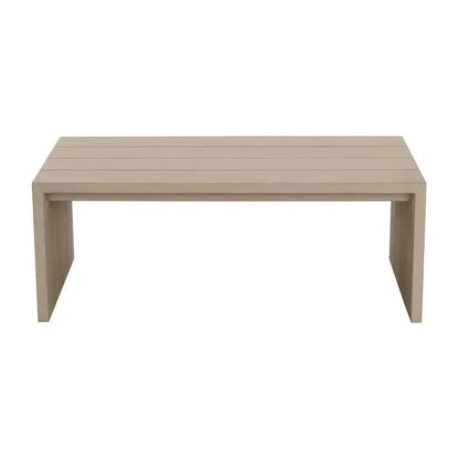 Viga Wooden Outdoor Rectangular Coffee Table-Outdoor Coffee Tables-SUNPAN-LOOMLAN