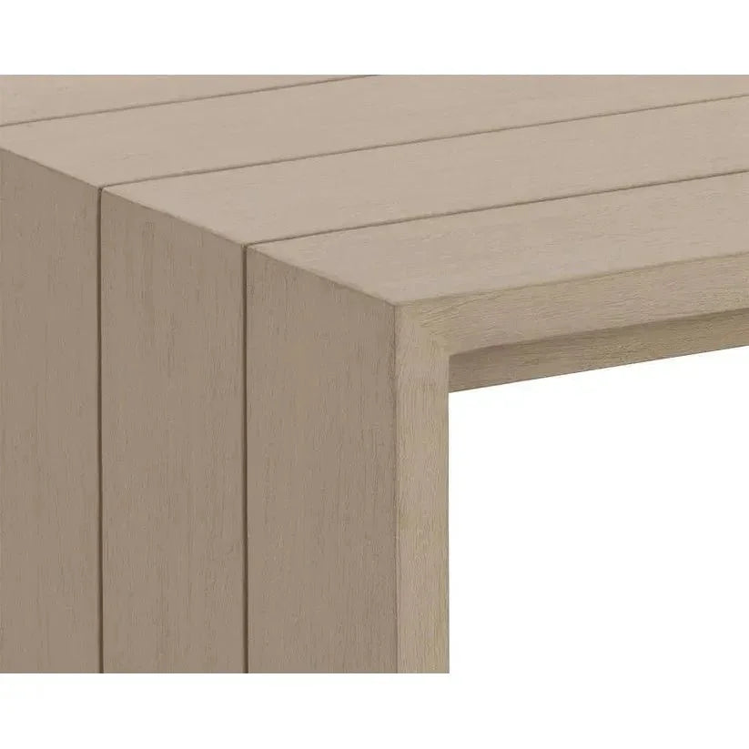 Viga Wooden Outdoor Rectangular Coffee Table-Outdoor Coffee Tables-SUNPAN-LOOMLAN