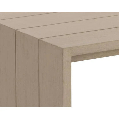 Viga Wooden Outdoor Rectangular Coffee Table-Outdoor Coffee Tables-SUNPAN-LOOMLAN