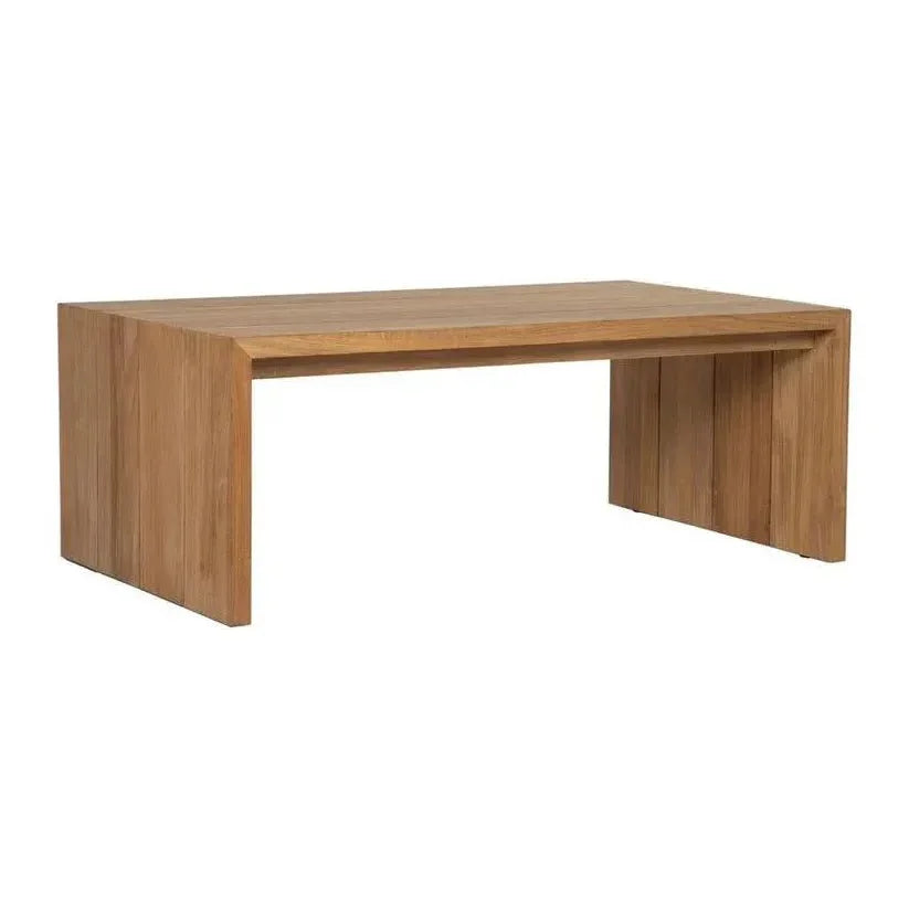 Viga Wooden Outdoor Rectangular Coffee Table-Outdoor Coffee Tables-SUNPAN-Natural-LOOMLAN