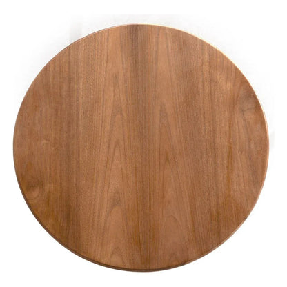 Vikram Wooden Round Side Table - LOOMLAN - Noir - Side Tables