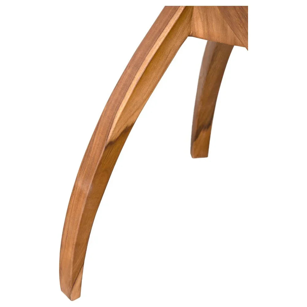 Vikram Wooden Round Side Table - LOOMLAN - Noir - Side Tables