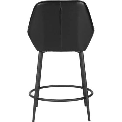 Vila Counter Stool (Set of 2) Black - LOOMLAN - Zuo Modern - Counter Stools